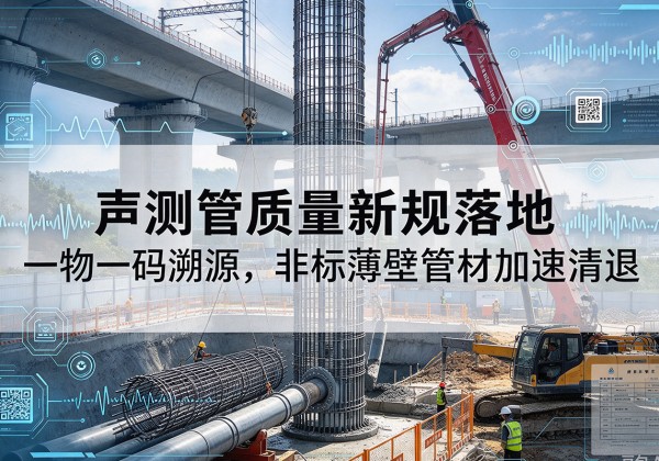 惠民声测管质量新规落地，一物一码溯源，非标薄壁管材加速清退